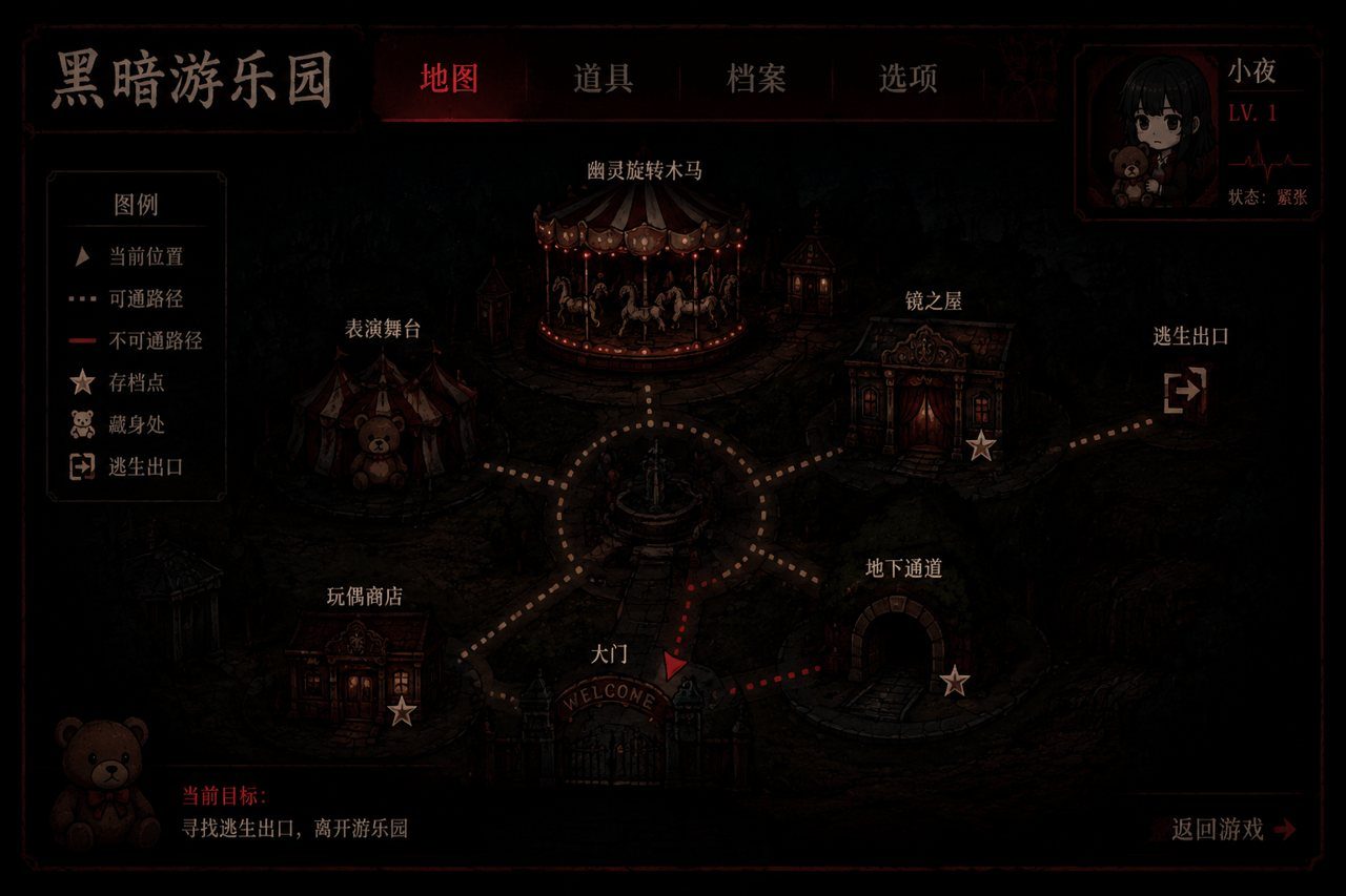 黑暗游乐园 游乐园 玩法截图 1